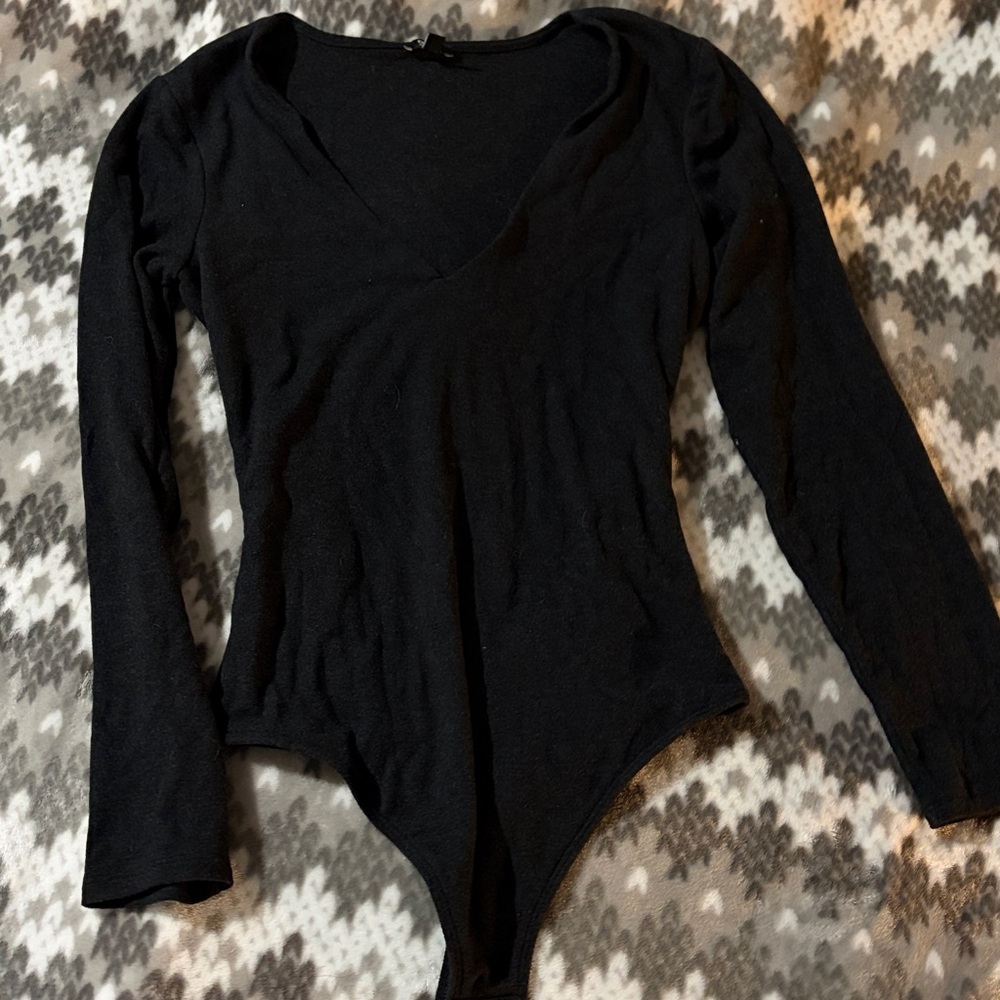 Express Black Body Contour Top